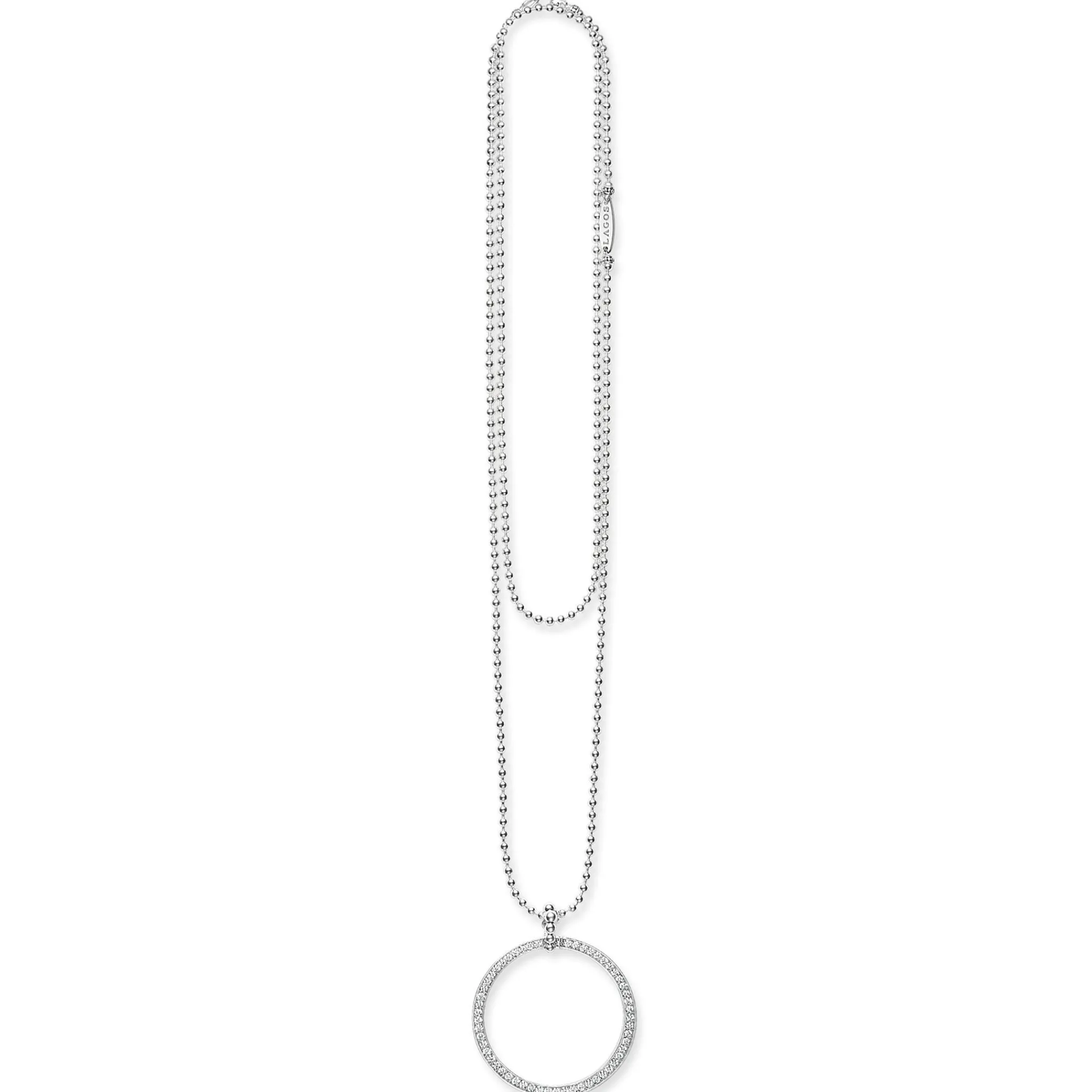 Cheap LAGOS Large Diamond Circle Pendant Necklace