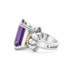 Sale LAGOS Large Emerald-Cut Amethyst Ring