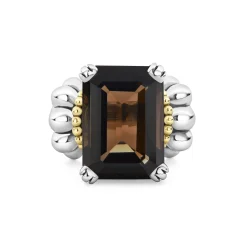 Store LAGOS Large Emerald-Cut Smokey Quartz Ring