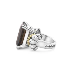 Store LAGOS Large Emerald-Cut Smokey Quartz Ring