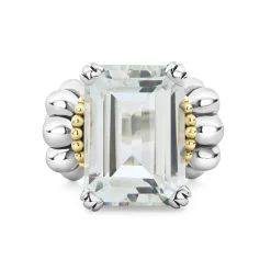 Clearance LAGOS Large Emerald-Cut White Topaz Ring