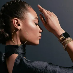 Outlet LAGOS Large 18K Gold Caviar Ball Hoop Earrings