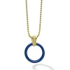 Hot LAGOS Large 18K Gold Ceramic Circle Pendant Necklace