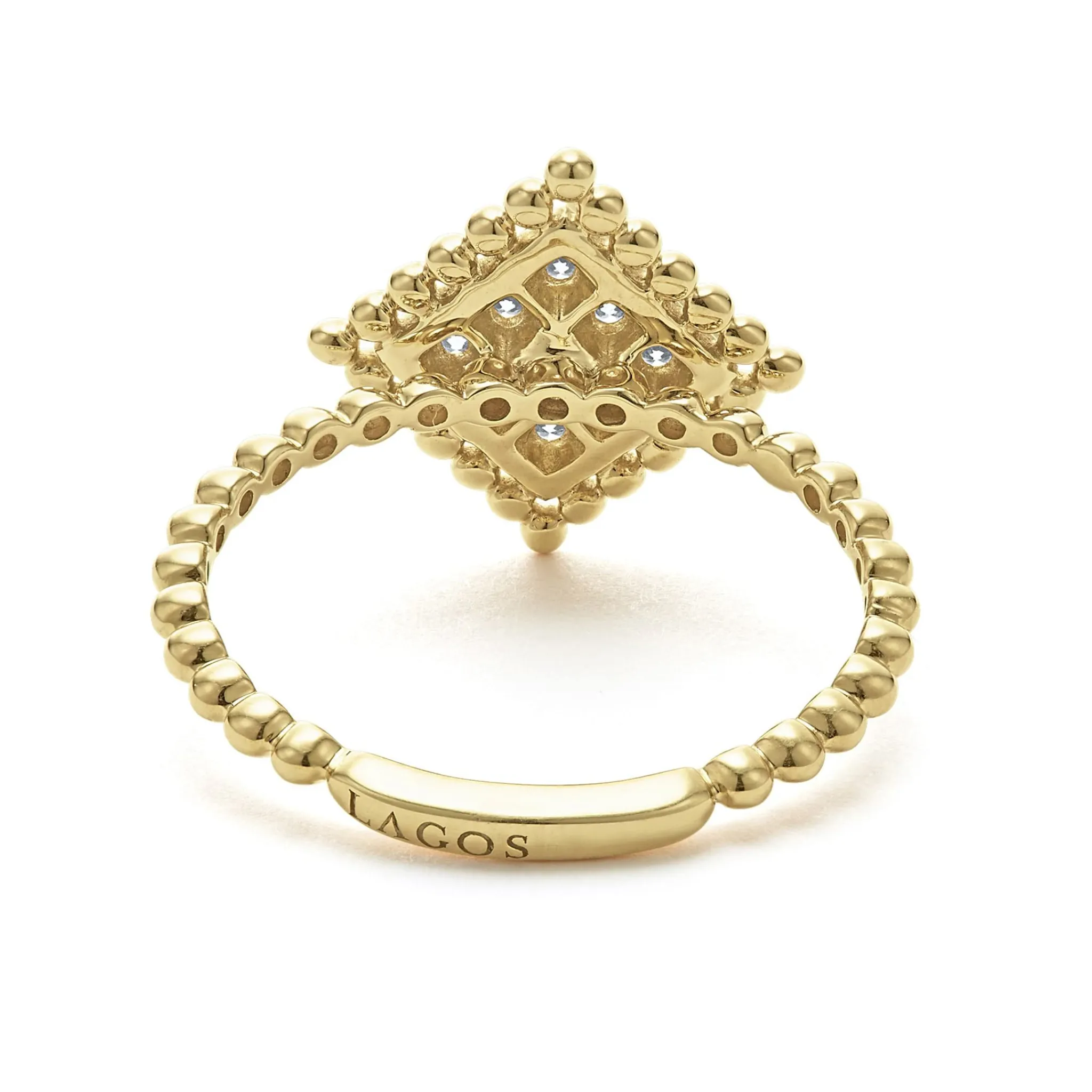 Best Sale LAGOS Large 18K Gold Diamond Ring