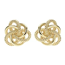 Store LAGOS Large 18K Gold Love Knot Stud Earrings