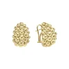 New LAGOS Large 18K Gold Omega Clip Earrings
