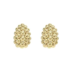 New LAGOS Large 18K Gold Omega Clip Earrings
