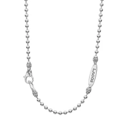 New LAGOS Large Mother Of Pearl Circle Pendant Necklace