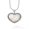 Store LAGOS Large Mother Of Pearl Heart Pendant Necklace