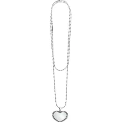 Store LAGOS Large Mother Of Pearl Heart Pendant Necklace