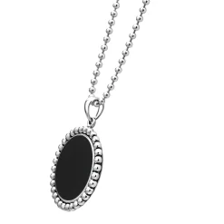Online LAGOS Large Onyx Circle Pendant Necklace
