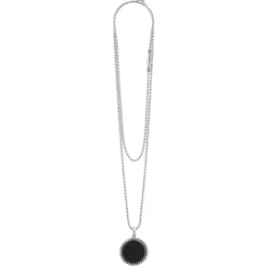 Cheap LAGOS Large Onyx Circle Pendant Necklace
