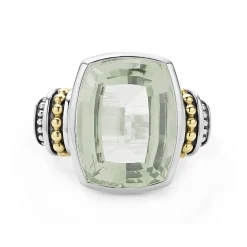 Hot LAGOS Large Prasiolite Statement Ring