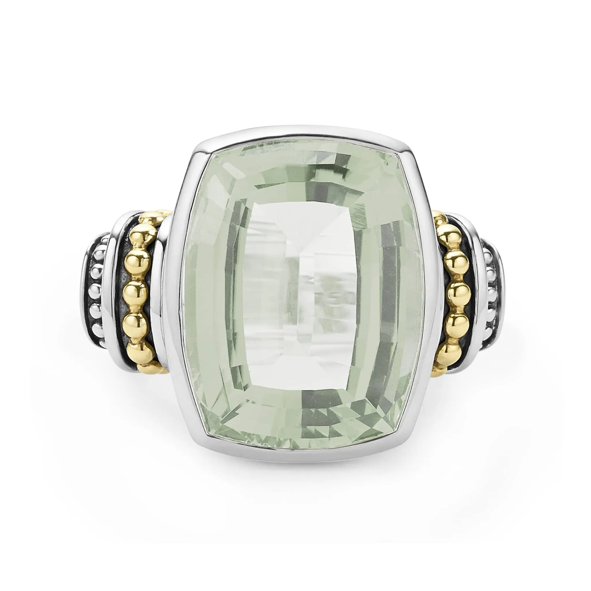 Hot LAGOS Large Prasiolite Statement Ring