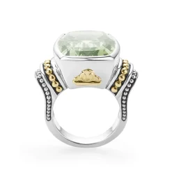Hot LAGOS Large Prasiolite Statement Ring