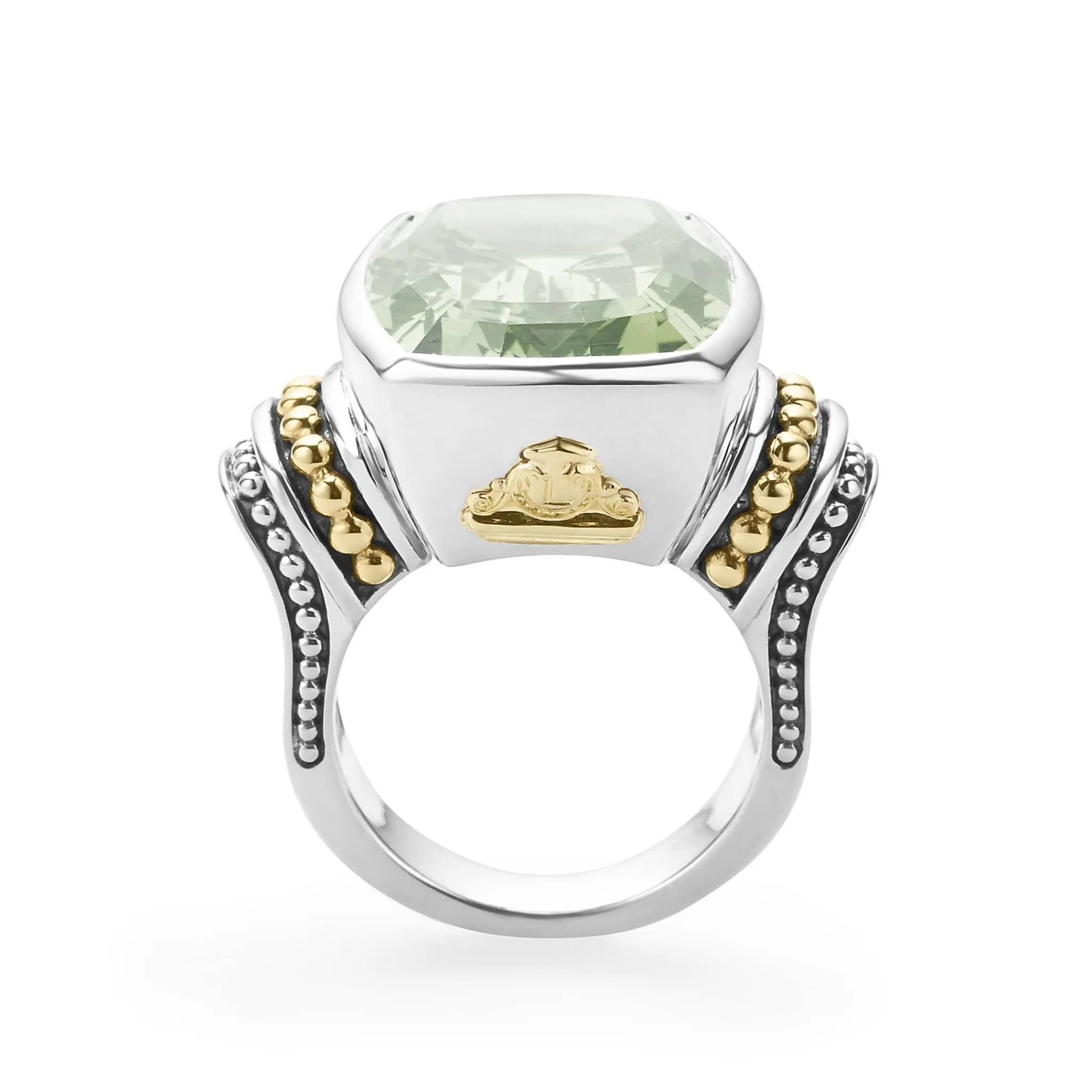 Hot LAGOS Large Prasiolite Statement Ring