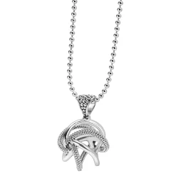Hot LAGOS Large Sterling Silver Pendant Necklace