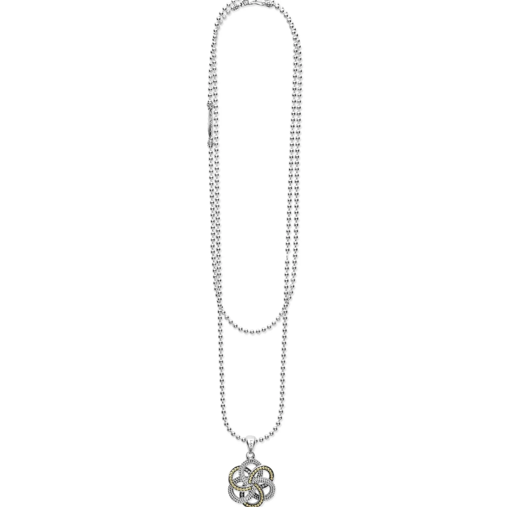 Fashion LAGOS Large Two-Tone Pendant Necklace