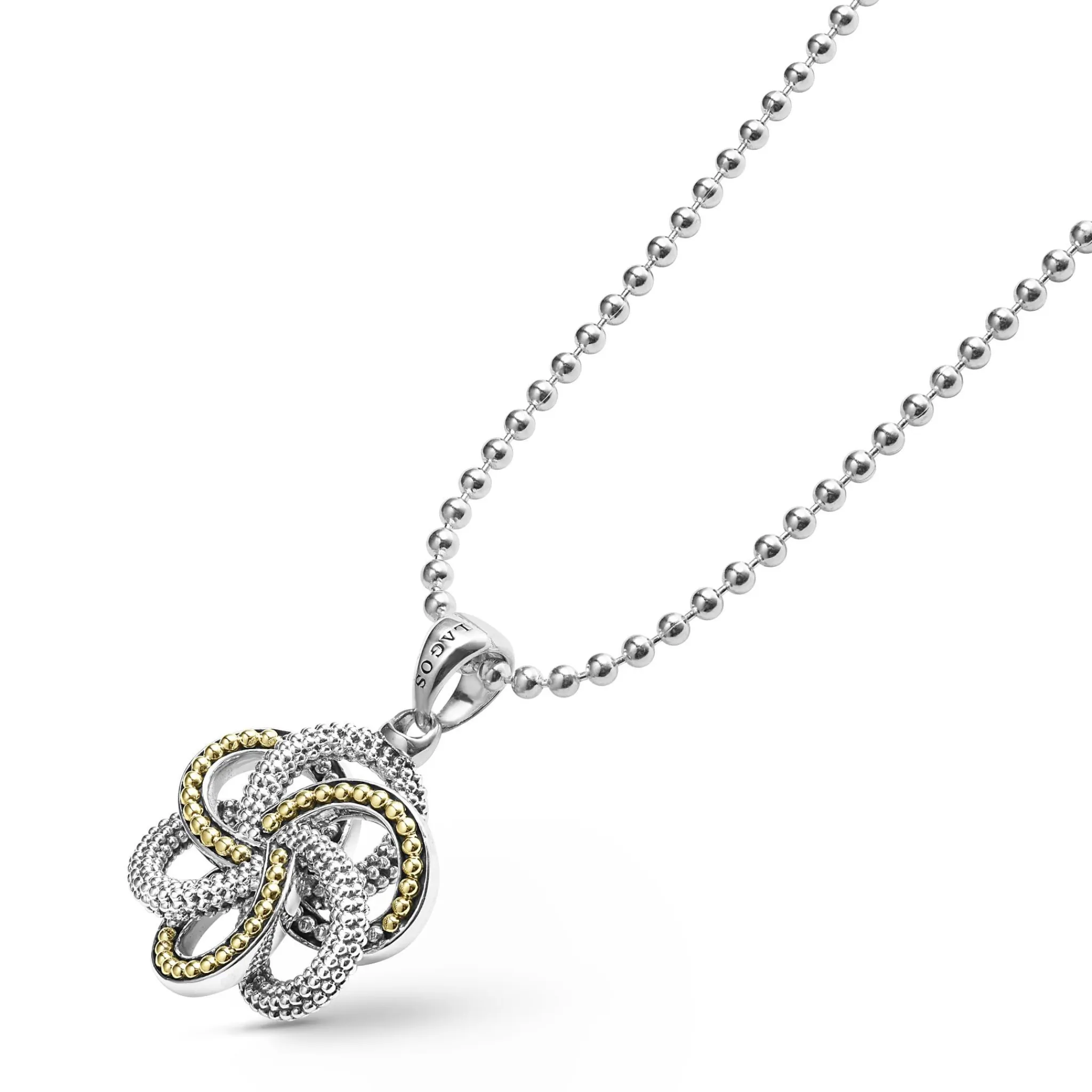 Fashion LAGOS Large Two-Tone Pendant Necklace