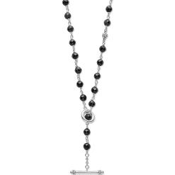 Discount LAGOS Long Black Ceramic Beaded Necklace