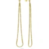 Hot LAGOS Long 18K Gold Superfine Caviar Tear Drop Earrings