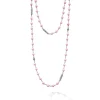 Best LAGOS Long Pink Ceramic Beaded Necklace
