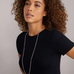 Store LAGOS Long Pink Ceramic Beaded Necklace