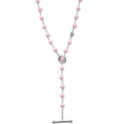 Store LAGOS Long Pink Ceramic Beaded Necklace