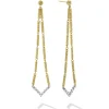 Shop LAGOS Long Superfine Diamond Drop Earrings