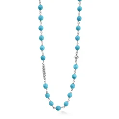 Discount LAGOS Long Turquoise Beaded Necklace
