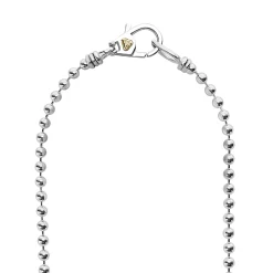 Online LAGOS Long Two-Tone Caviar Beaded Necklace