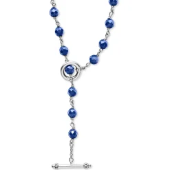 New LAGOS Long Ultramarine Ceramic Beaded Necklace