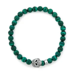 Best Sale LAGOS Malachite Skull Bracelet