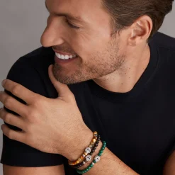 Shop LAGOS Malachite Skull Bracelet