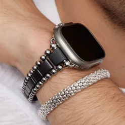 Best Sale LAGOS Matte Black Ceramic And Caviar Beaded Skull Bracelet Gift Set