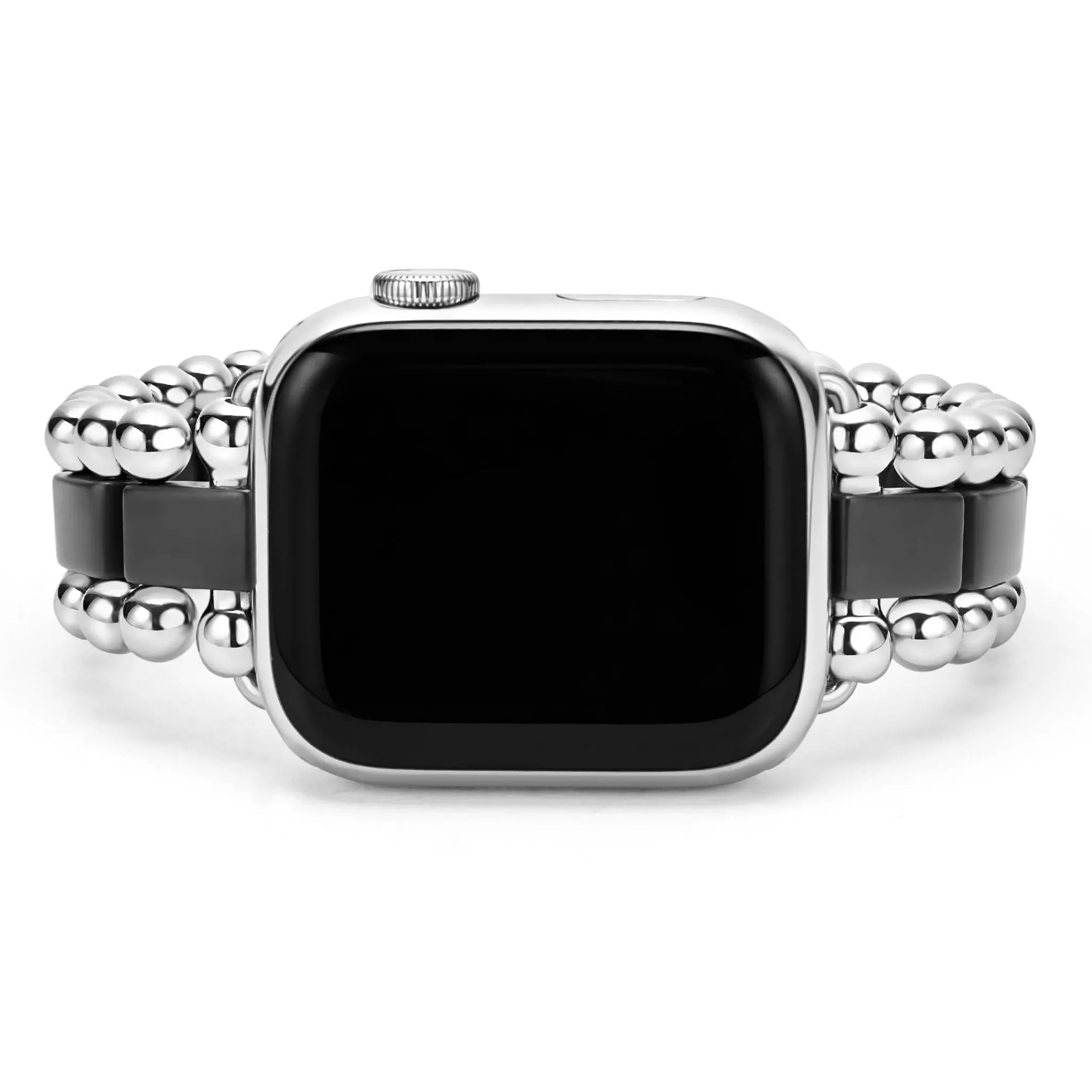 Sale LAGOS Matte Black Ceramic And Stainless Steel Watch Bracelet-38-45Mm