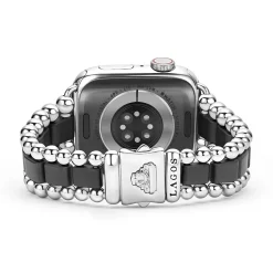 Sale LAGOS Matte Black Ceramic And Stainless Steel Watch Bracelet-38-45Mm