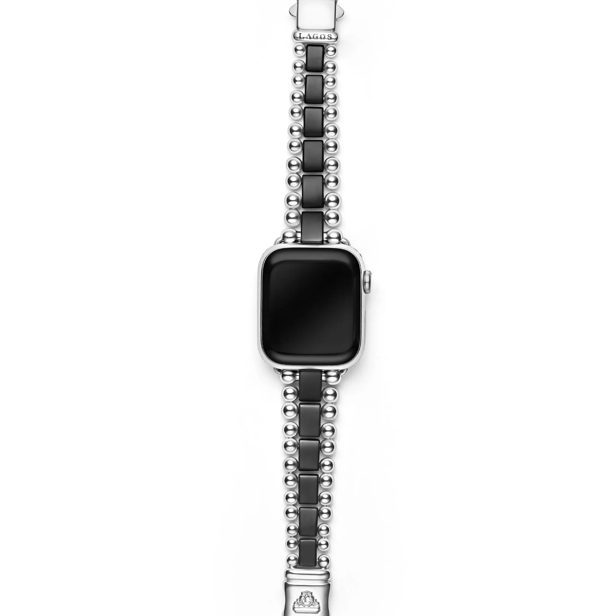 Sale LAGOS Matte Black Ceramic And Stainless Steel Watch Bracelet-38-45Mm