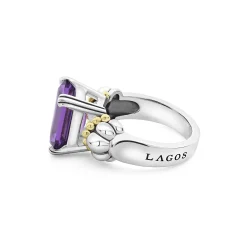 Best LAGOS Medium Emerald-Cut Amethyst Ring