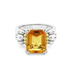 Shop LAGOS Medium Emerald-Cut Citrine Ring