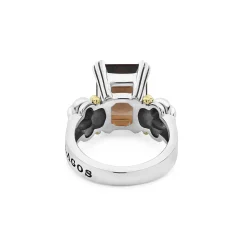 Cheap LAGOS Medium Emerald-Cut Smokey Quartz Ring