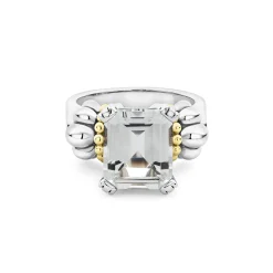 Flash Sale LAGOS Medium Emerald-Cut White Topaz Ring