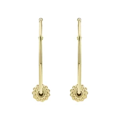 Cheap LAGOS Medium 18K Gold Caviar Ball Hoop Earrings