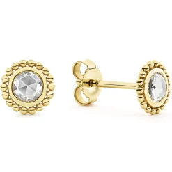 Hot LAGOS Medium Rose Cut Diamond Stud Earrings