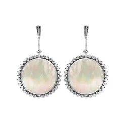 Fashion LAGOS Mother Of Pearl Circle Drop Earrings