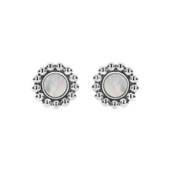 Cheap LAGOS Mother Of Pearl Circle Stud Earrings
