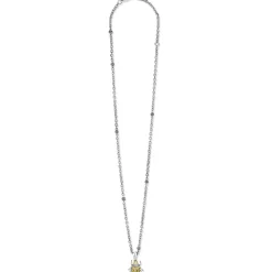 Sale LAGOS Olive Quartz Diamond Beetle Pendant Necklace