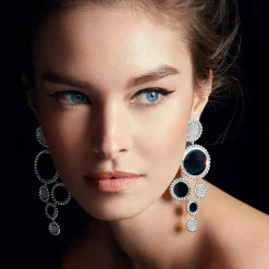 Best Sale LAGOS Onyx And Diamond Statement Earrings