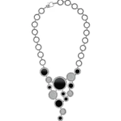 Best Sale LAGOS Onyx And Diamond Statement Bib Necklace