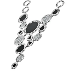 Best Sale LAGOS Onyx And Diamond Statement Bib Necklace